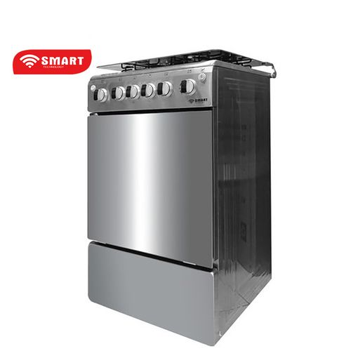Cuisinière - Gaz 4 Feux Avec Four -Allumage Automatique- STC-5050I - 50 X 50 Cm - Inox