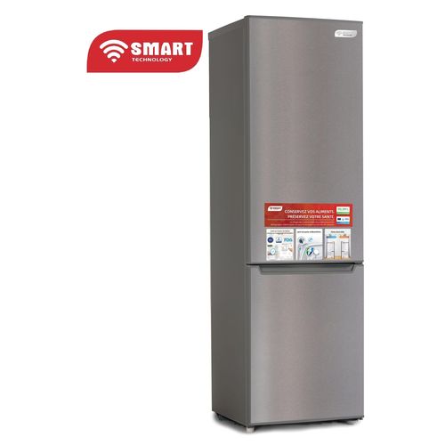 Réfrigérateur Combiné Smart DFRST 3 Tiroirs 290L(STCB-407M) - Gris