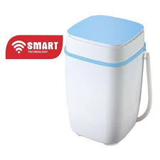 Mini Machine a laver STMLS-5K Semi-Automatique- 5Kg- Lavage et Essorage- Bleu-Blanc