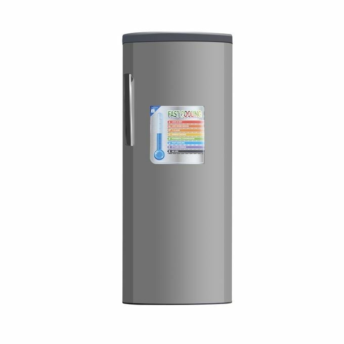 Congélateur Vertical STCD-325 - 280 L - 6 Tiroirs-Gris/Noir