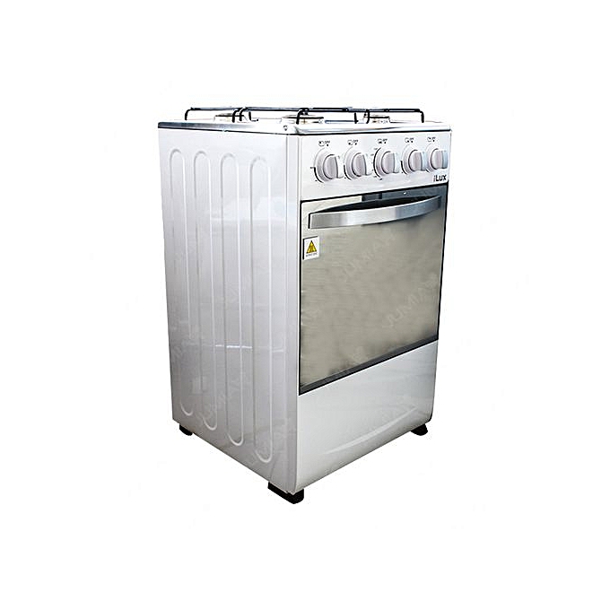 Ilux Cuisinière - Gaz 4 Feux LXG-55W - Blanc