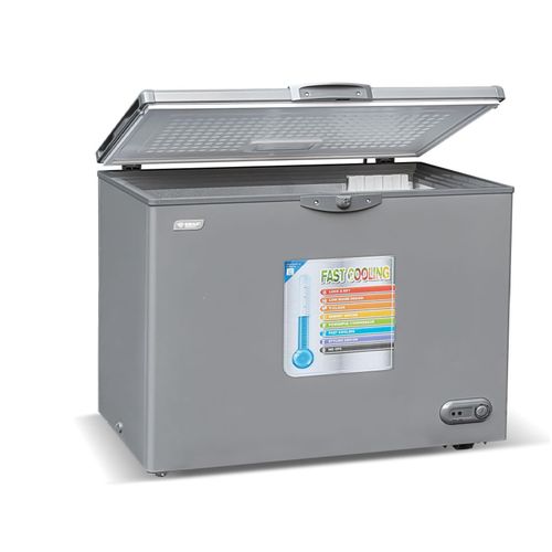 Congélateur Horizontal COOL PACK (STCC-385) - 327L- Gris / Avec Grille à l’Arrière