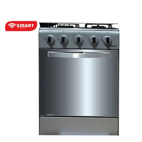 Cuisinière - Gaz 4 Feux Avec Four STC-5050S - Inox/Gris
