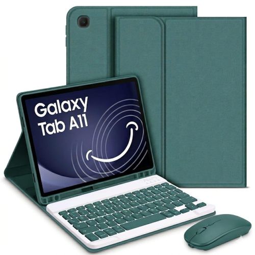 Samsung GALAXY TAB A11 + Souris Et Clavier Bluetooth Vert Amovible Et Magnétique - 1 puce - 8.7''- 8mpx- 4/64Go - 5100mAh