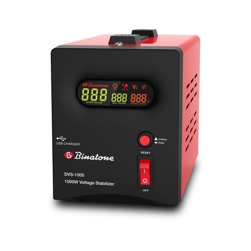 Binatone Stabilisateur 1000 VA-DVS 1000 - Rouge/Noir