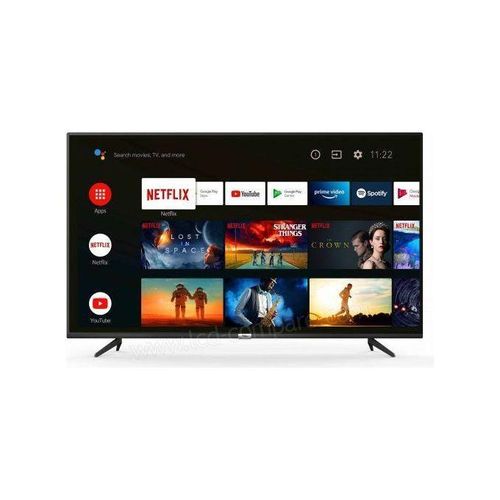 TV Mini LED/QLED 4K UHD 50'' Google TV, Android 14 + Support Mural Offert (STT-5080K) -Wifi, Bluetooth- Netfl, Prime Video, Youtube- 3xHDMI - 2xUSB- 2 Télécommandes Slim Avec Option Vocale- Noir
