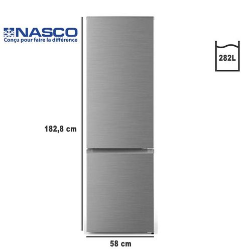 Nasco Réfrigérateur Combine 282 Litres - SNASD2-400
