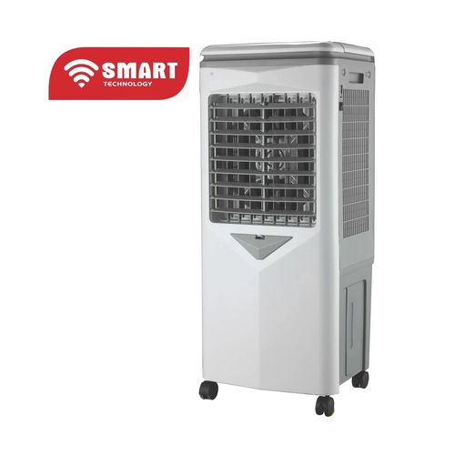 Refroidisseur D'Air Rechargeable Blanc Avec Télécommande Et Deux Boites à Glace (STV-AC3090R) -9 Vitesses- DC 12 V - 50 W