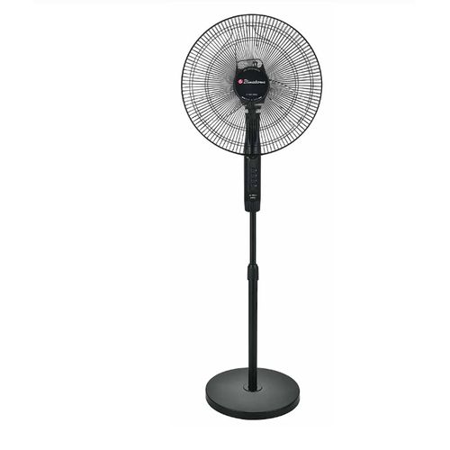 Binatone Ventilateur sur pied 16" Ultra Silencieux 50W - A-1691 MK2 - Puissant & Discret - Noir Élégant