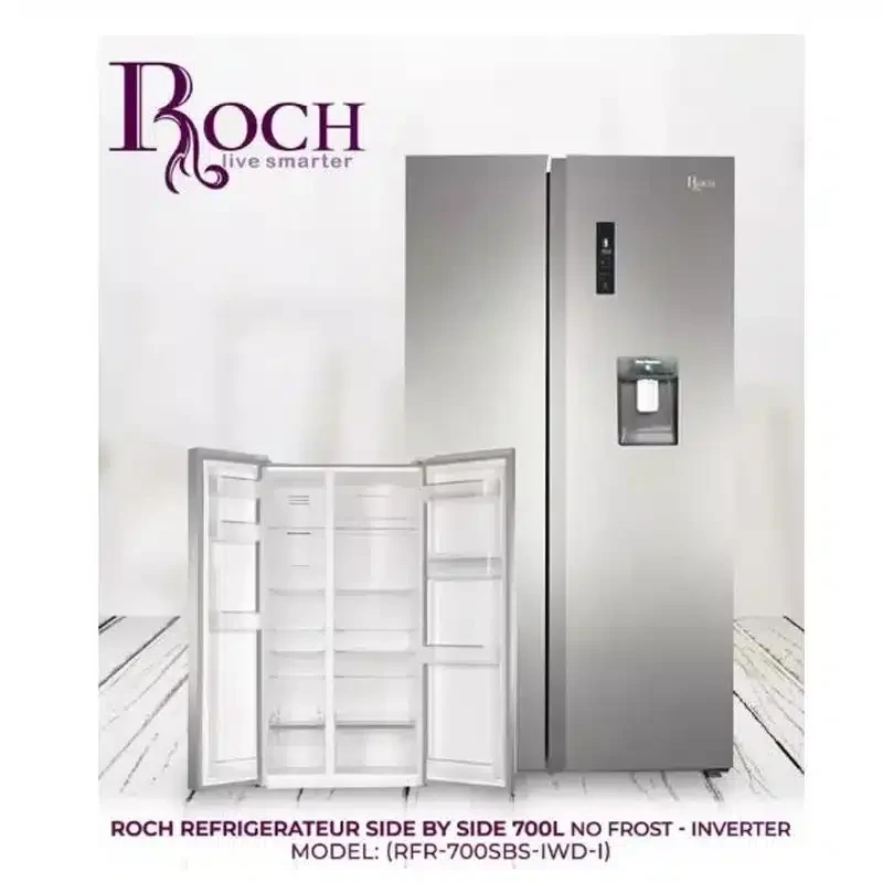 Réfrigérateur Américain ROCH  RFR-700SBW-I – 700L – Inox – Multi Cooling – Éco-énergétique