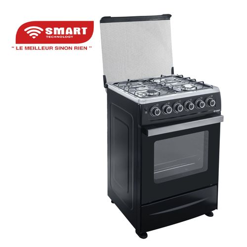 Cuisinière 4 Feux Automatique Avec FOUR 60x50 SMART(STC-6050SC) -INOX