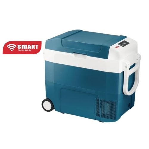 Glacière Rechargeable Smart 55L (STCP-99W) Performance Avec Roues - Bleu / Blanc