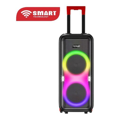 Haut-Parleur BOOM BOX (STHP-2008E)-Bluetooth/ USB /TF CARD / AUX/ 2 Micros -1 Télécommande /P.M.P.O POWER 10 000W / Noir