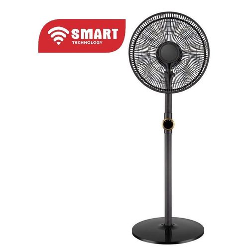 Ventilateur  Smart Technology Sur Pieds 16" Silencieux (STV-1655T) -Noir - 40W-8 Pales- 3 Vitesses