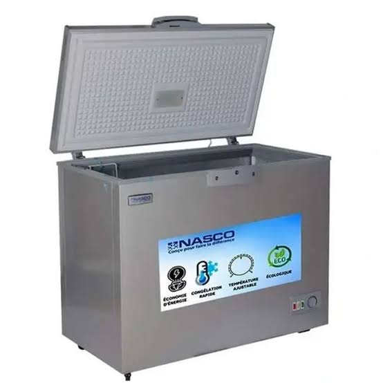 Nasco Congélateur Horizontal  NAS-350FL - 275 Litres - 1 Porte - Gris