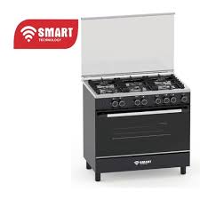Gazinière 5 Feux Automatique Inox 90x60 Smart (STC-9060GB) - Noir