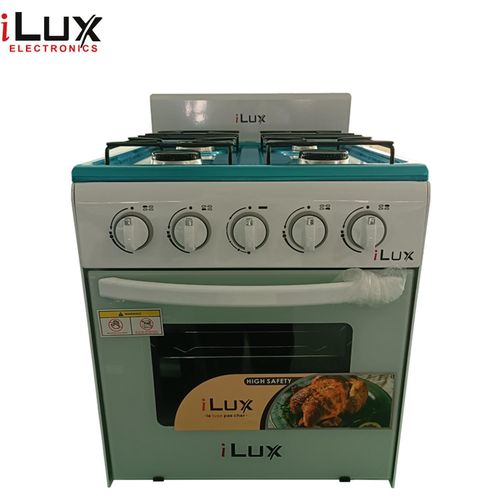 Ilux Cuisinière 4 Feux LXG-15W - Blanc